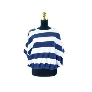 American Eagle Striped Nautical Crop Top - Size XL